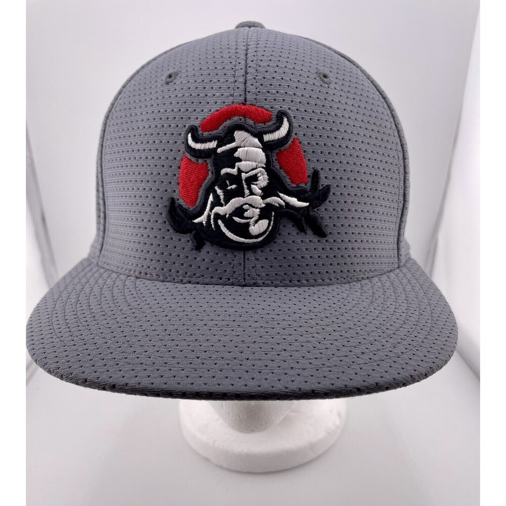 Pacific Headwear Eight18 Embroidered Viking Patch Fitted Cap Gray Men's S-M